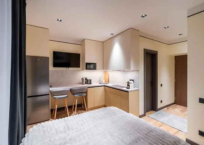 Apartment New 2026 Design With Free Parking Riga